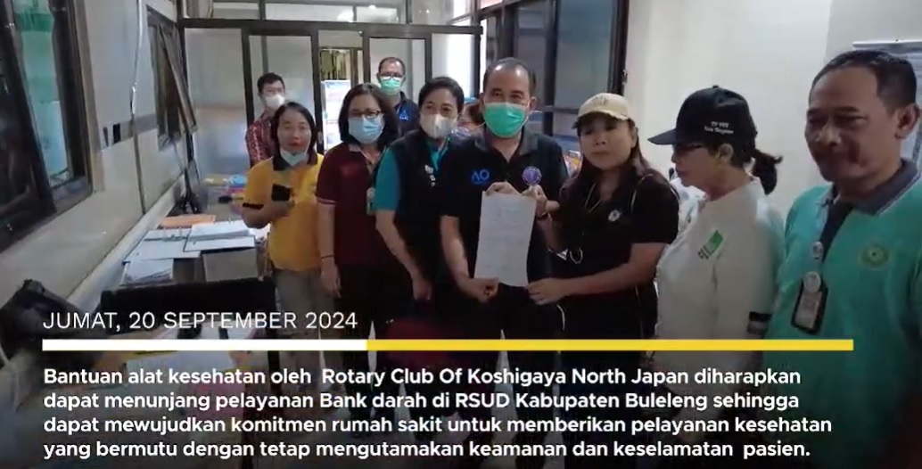 Rotary Club Of Koshigaya North Japan Berikan Bantuan Thermo Sealer dan Hand Stripper
